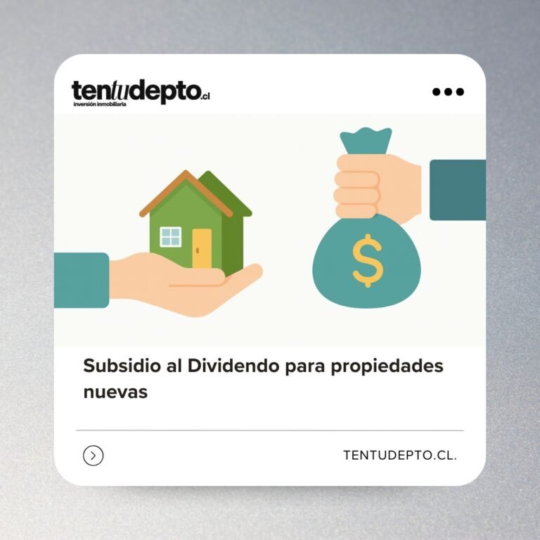 Cmo funciona el subsidio al dividendo en Chile